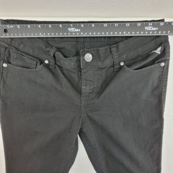 Grane Jeans Women's 11 Black Low Rise Straight Skinny Leg Stretch Cotton Denim - Picture 8 of 15